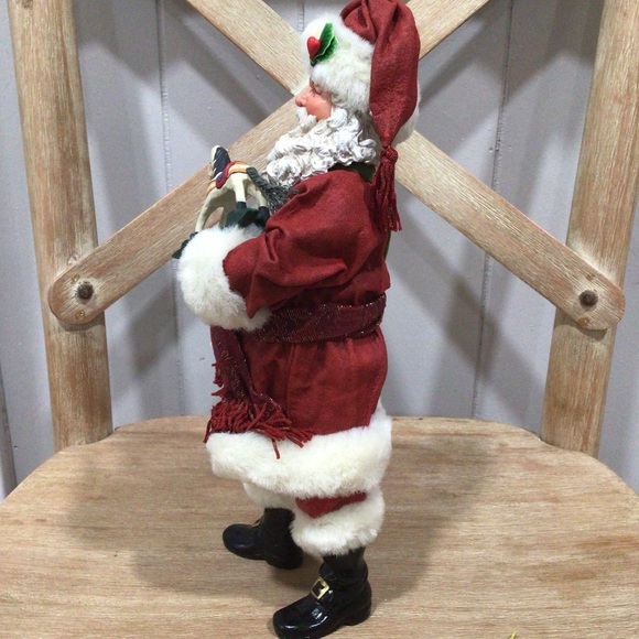 Possible Dreams Clothtique Rocking Horse Wishes Santa Christmas Figurine Decor - Picture 6 of 12